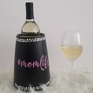 FAUX PEARL BLING AND GLITTER ACTIVE WINE COOLER